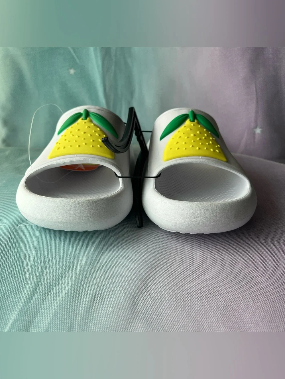 Wonder Nation Girls and Big Girls Slide Sandals Fruit Size 13-1